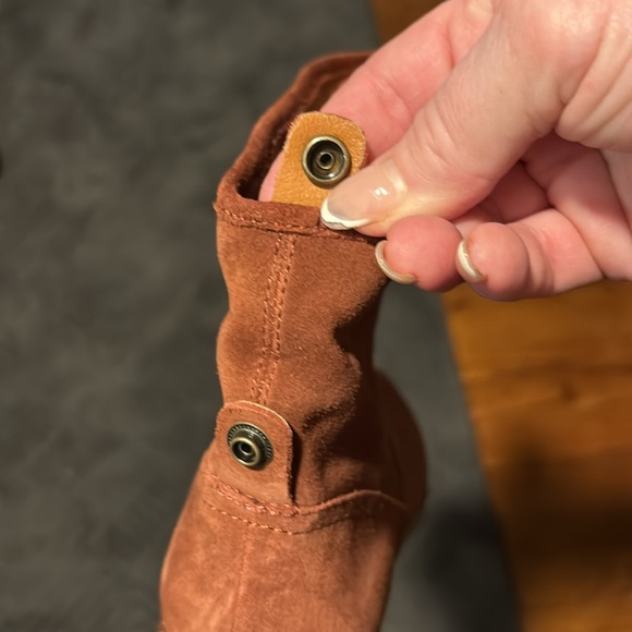 Lucky Brand Lollin suede slouch block heel boots - Picture 7 of 7